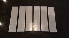 3M 6 STRIPS 1.5" x 8" WHITE PRISMATIC REFLECTIVE CONSPICUITY TAPE - US Safety Supplies