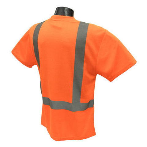 Radians ST11-2POS Orange Safety Class 2 Hi-Viz T-Shirts W/Maxi-Dri Wicking Mesh