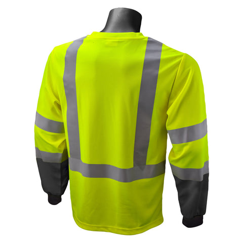Radians ST21B-3PGS Type R, Class 2, Long Sleeve Shirt...Hi Vis ANSI