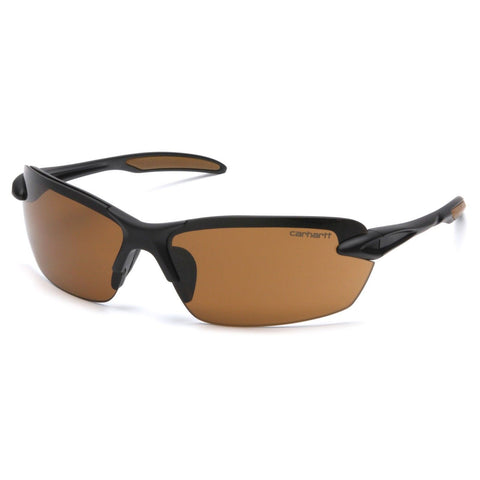 Carhartt Spokane Safety Glasses Black Frames and Bronze Lens CHB318D