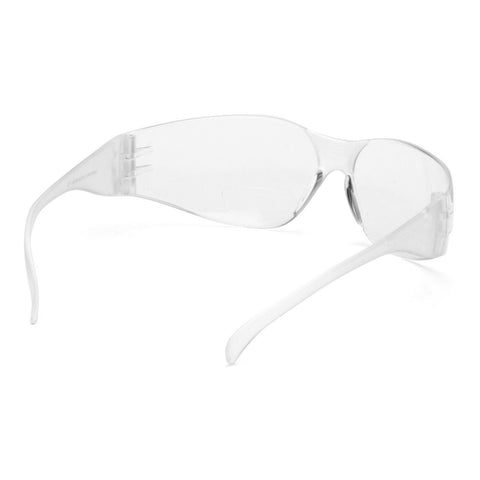 PYRAMEX SAFETY S4110R15/S4110R20 INTRUDER Readers Bifocal Safety Glasses Clear 1.5X/2.0X