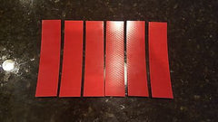 3M 6 STRIPS 2" x 9" RED HI INTENSITY  REFLECTIVE CONSPICUITY TAPE - US Safety Supplies