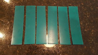 3M 6 STRIPS 2" x 11" GREEN PRISMATIC REFLECTIVE CONSPICUITY TAPE