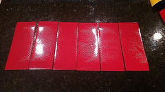 3M Avery 6 Strips 3" x 6" RED HI INTENSITY REFLECTIVE CONSPICUITY TAPE - US Safety Supplies