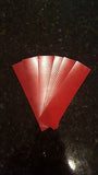 3M 6 STRIPS 1.5" x 8" RED HI INTENSITY REFLECTIVE CONSPICUITY TAPE