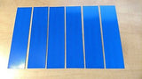 3M 6 STRIPS 1.5" x 8" BLUE PRISMATIC REFLECTIVE CONSPICUITY TAPE