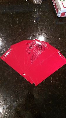 3M Avery 6 Strips 3" x 8" RED HI INTENSITY REFLECTIVE CONSPICUITY TAPE
