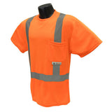 Radians ST11-2POS Orange Safety Class 2 Hi-Viz T-Shirts W/Maxi-Dri Wicking Mesh
