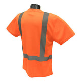 Radians ST11-2POS Orange Safety Class 2 Hi-Viz T-Shirts W/Maxi-Dri Wicking Mesh