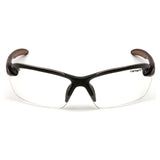 Carhartt Spokane Safety Glasses Black Frames and Clear Lens CHB310D