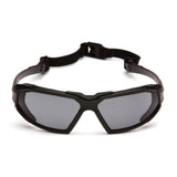 Pyramex Highlander Black Gray Lens Anti Fog Safety Glasses Goggles SBB5020DT