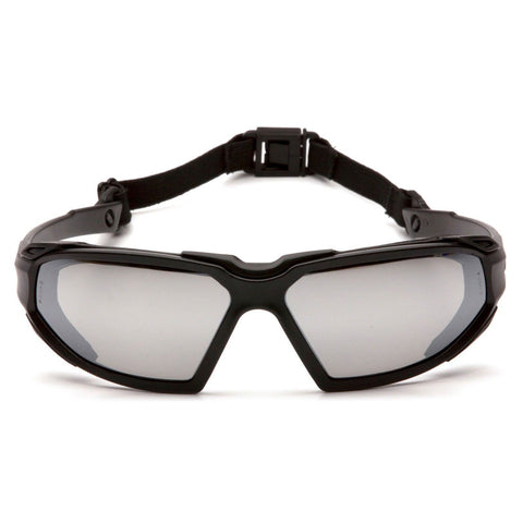 Pyramex Highlander Black Silver Lens Anti Fog Safety Glasses Goggles SBB5070DT
