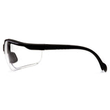 PYRAMEX SAFETY SB1810S Venture II Safety Glasses Clear Lens, Black Frames