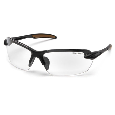 Carhartt Spokane Safety Glasses Black Frames and Clear Lens CHB310D