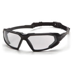 Pyramex Highlander Black Clear Anti Fog Safety Glasses Goggles SBB5010DT - US Safety Supplies