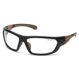 Carhartt Carbondale Safety Glasses Black Frames and Clear Lens CHB210DT ANTI FOG