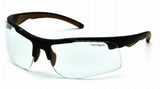Carhartt Rockwood Safety Glasses Black Frames and Clear Lens Anti Fog CHB710DT